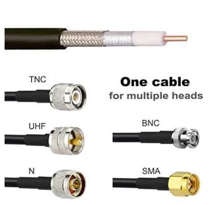 Coaxial Cable 50ohm Solid PE Insulation Rg8 Rg174 Rg213 Rg214 Rg58 for Communication System