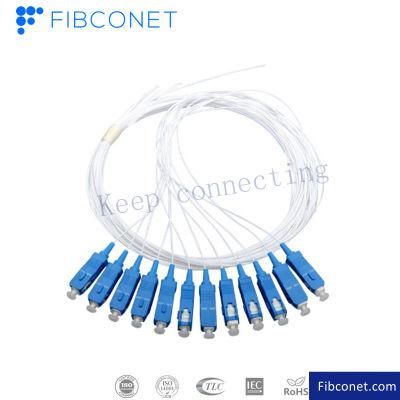FTTH Sc/Upc Sm 12 Core Fiber Optic Pigtail Fiber Pigtails