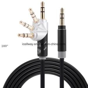 Hot Selling Angle 180 Degree 3.5mm Jack Aux Audio Cable