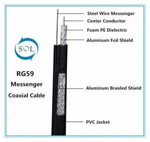 CATV Communication Messengered RG59 Coaxial cable
