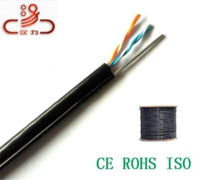 Outdoor Cable 4 Pair UTP Cat5e 24AWG+2c Steel Wire