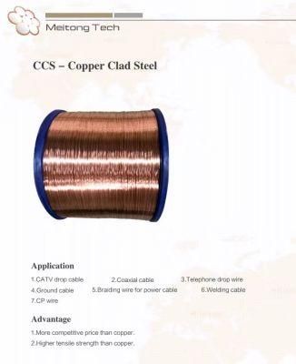 40% Conductivity Copper Clad Steel Wire for Coaxial Cable