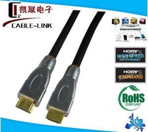 Metal HDMI Cable/HDMI Cable 1080p with Ethernet Support 3D for Bluray HDTV (CLE-90010)