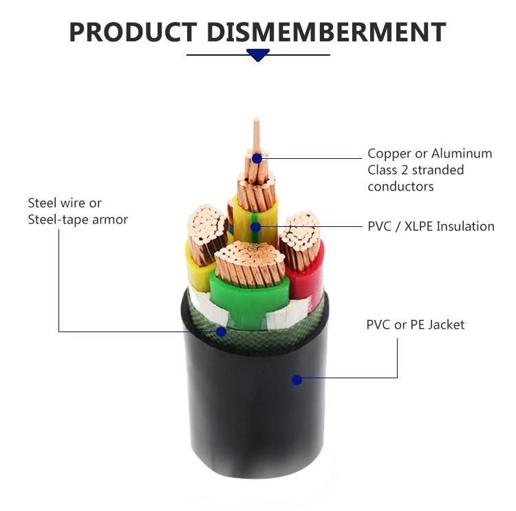 Concentric Armored PVC XLPE Overhead Conductor Power Cable