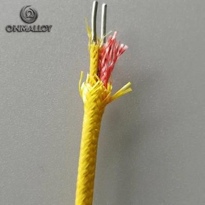 0.81mm K Type Thermocouple Cable 20AWG Silica Fiber Insulated up to 1200c Class 1 a Accuracy