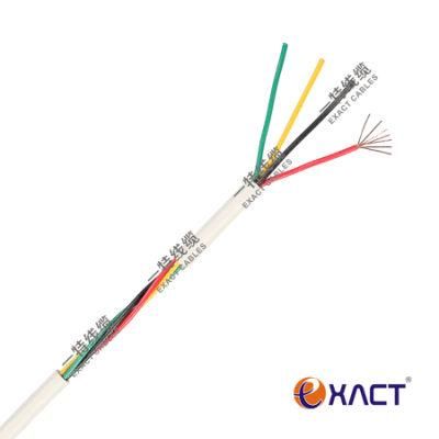 Unshielded Shielded CCA/Tinned Copper/Copper/TCCA Stranded Solid CPR Communication Cable 4x0.22 mm2 Alarm Cable Security Cable