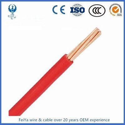 1.5mm 2.5mm 4mm 6mm 10mm PVC Insulated 12 AWG Thhn Mc Copper with Ground UL1063 Wire