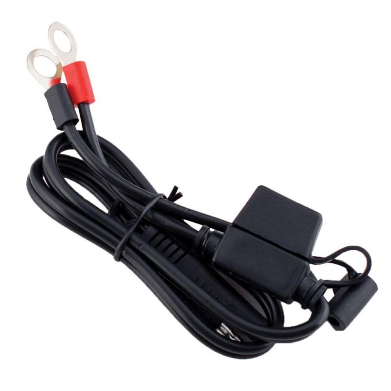 Motorcycle Battery Terminal Ring Connector Wire Harness 12 Volt Charger Adapter Cable