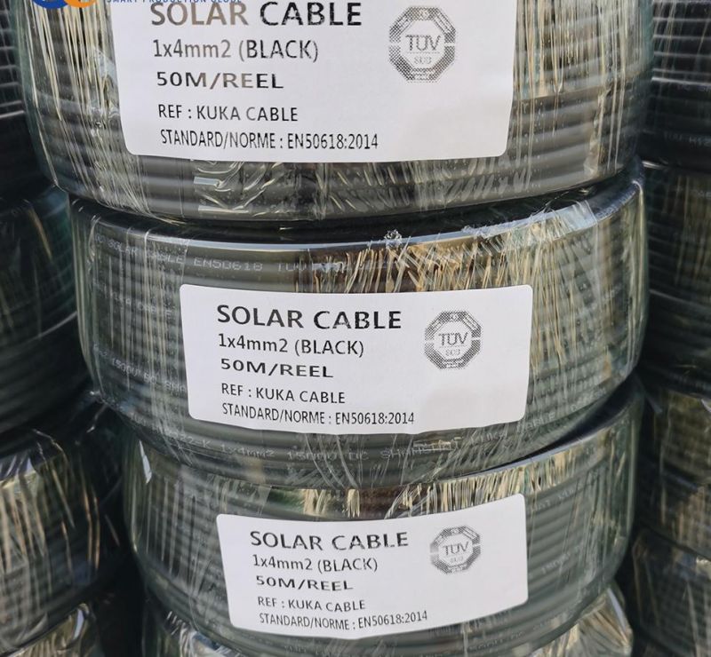 XLPE/Xlpo Solar Wire PV Cable 4mm2 6mm2 for Solar Panel