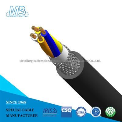Blue or Customized Color Railway Rolling Stock Cable with PE Filling Material