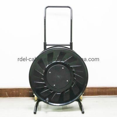Robust PC Fiber Optic Cable Reels with Winder 490 mm Empty Cable Drums