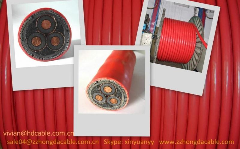 BS6622 6.35/11kv 3 Core Swa PVC Cable 3X240mm2 Power Cable