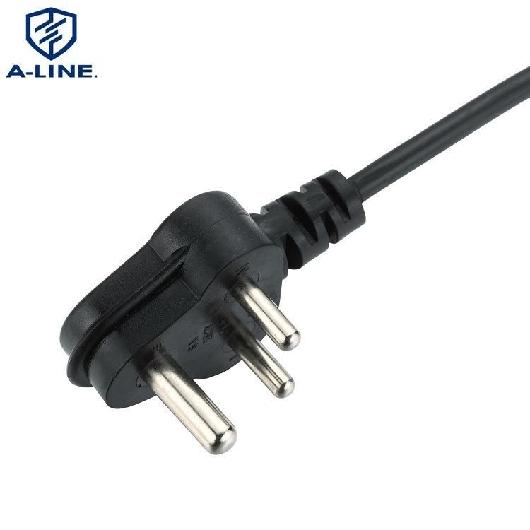 Free Sample South Africa 6A 3 Pins AC Power Cord Factory
