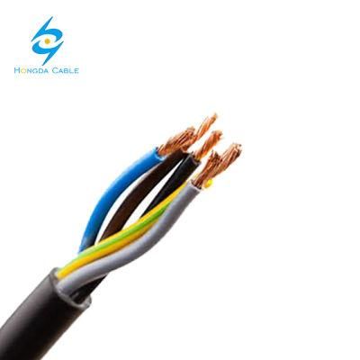 300/500V, 160; 450/750V 5 Core 1.5mm 2.5mm Flexible Cooper Wire Fire Resistance Power Cable