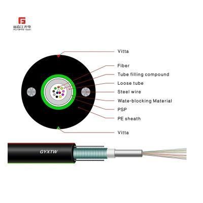 Fiber Optic Cable 12 48 96 128 Core Single Mode GYXTW