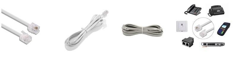 Rj11 6p4c 6p2c Telephone Flat Cable, Factory Whosale Telephone Line