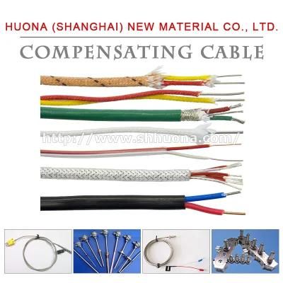 Type K Thermocouple Extension Wire / Cable with Glass Fiber/ PVC/ PTFE Insulation