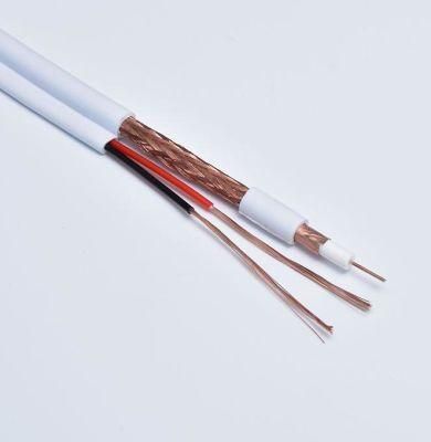 High Efficient CCTV Cable Black Coaxial Cables Rg59 with Power