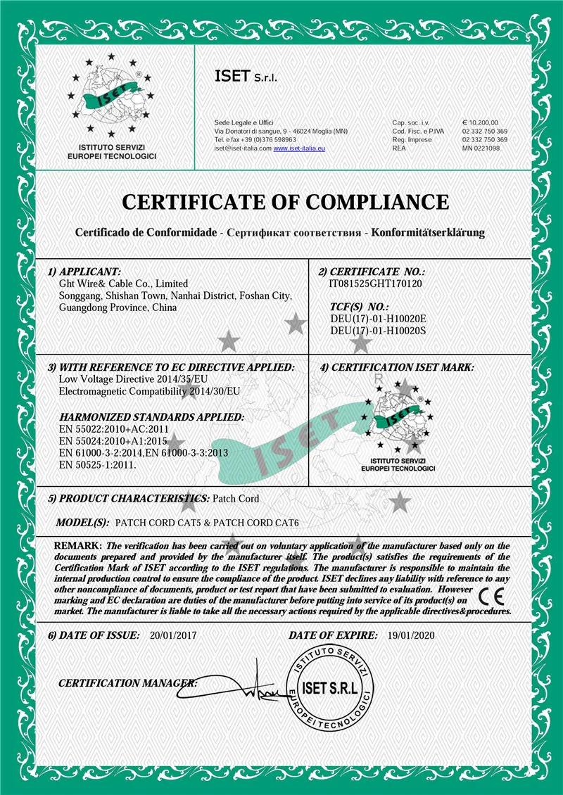 Patch Cable/LAN Cable/Computer Cable with RJ45 Head Good Quality Low Price