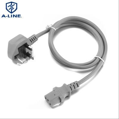 Factory Price 3 Pin UK Power Cord with C13 Connector