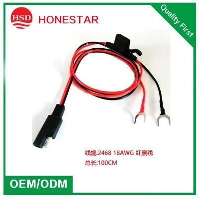 12V Ring Terminal SAE to U Ring Connectors Extension Cord Cable for Battery Charger