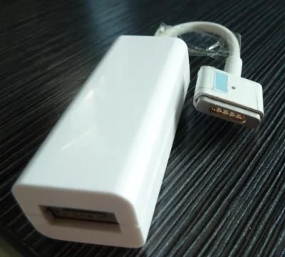 Converter Exchange Cable From Magsafe1 Female L Head to Magsafe2 Male T Head for Apple MacBook Chargers