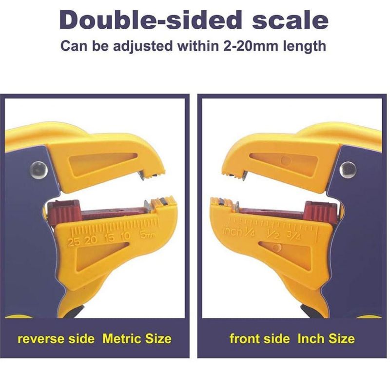 Olearn Automatic Wire Stripper and Cutter, Professional 2 in 1 Adjustable Automatic Cable Wire Stripper and Cutter&Eagle Nose Pliers
