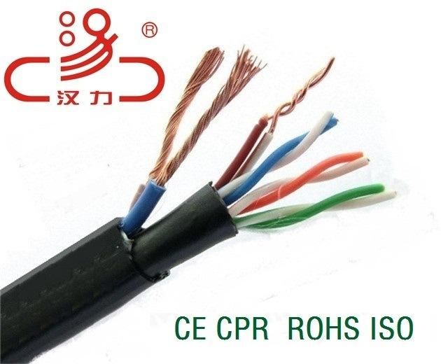 Communication Cable Cat5e 4pair + 2c Power Wire