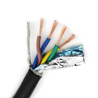UL2835 Braid Shield Earth PVC Insulation 4 Core Cable Electrical Wire
