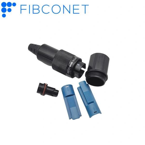 IP 68 FTTX Fiber Optic Sc/LC Adapter 2*3/2*5/3*7mm Patch Cord Waterproof Odva Connector
