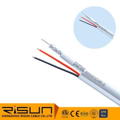 Factory Price RG6 Siamese Coaxial + 18/2 Power CCTV Cable