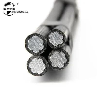 4 Cores 16mm 95mm Specifications Aluminium 11kv Aerial Bunched Cable