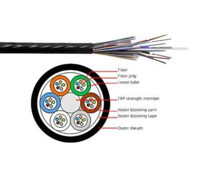 Gcyfy 12 Core Air Blown Fiber Optic Cable with Water Network Cable