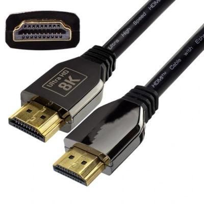 Kabel HDMI 2.1 8K 60Hz 4K 120Hz 48Gbps 2m Combination Shielding HDMI-HDMI Cable with Certificate