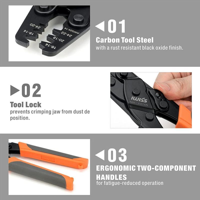 Olearn Sn-28b Crimping Tool for AWG28-18 DuPont Pins