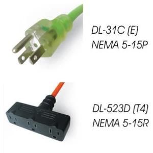 UL/ETL Heave Duty Outdoor Extension Cord with 3 Outlet End Sjtw14/3 50FT