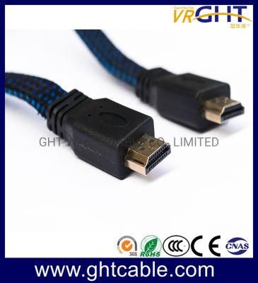 1m High Quality Flat HDMI Cable 1.4V 2.0V (F018)