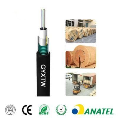 Best Quality GYXTW 6/12/24 Cores Single Mode Armored Optical Fiber Cable Uni-Tube Outdoor GYXTW Optical Cable