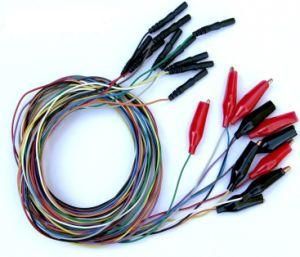 Crocodile Clip ECG Cable to Electrodes Cable with 10PCS Colors Cable