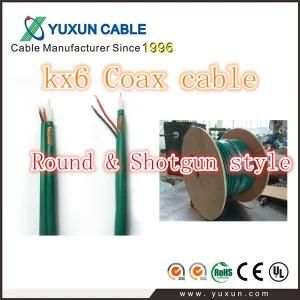 Green Flexible PVC CCTV Rg59 Coaxial Cables