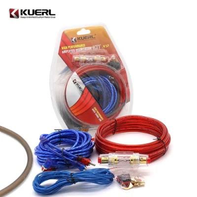 Factory Supply 1200W Car Amplifier Wiring Kits 10ga Speaker Cable for Car Subwoofer