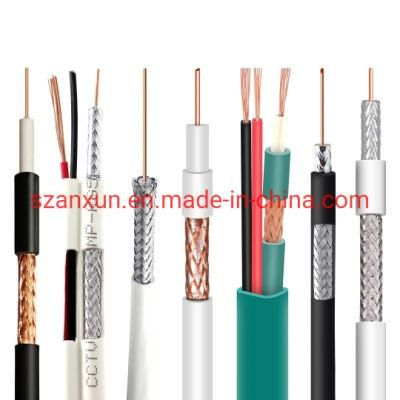CCTV Camera Cable Coaxial Cable Kx6 / RF4mm / Rg58 / Rg59 / RG6 / Rg11 with Power Semi Finished Coaxial Cable
