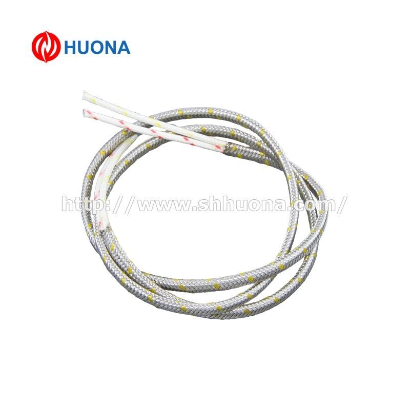 Fiberglass Insulated K Type Thermocouple Wire with Yellow/ Red Trace
