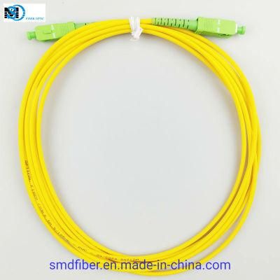 Simplex Sm Sc/APC Optical Fiber Cable for FTTH