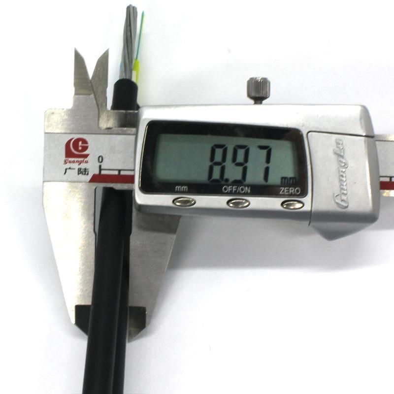 China Factory Supply Fiber Optical Cable GYTC8S 24 Core G652D Outdoor with Messenger Armoured Fiber Optic Cable