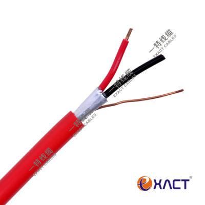 ExactCables-Shielded 2C 1.0mm2 solid copper conductor red PVC twisted pair fire alarm cable