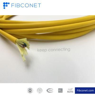 FTTH Simplex 8 Core Fiber Optic Cable GJFJV Indoor Cable