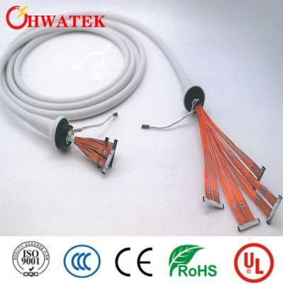 Multiple Core PFA Insulation Medical Equipment Device Cables Ultrasound Wire Cable Assembly