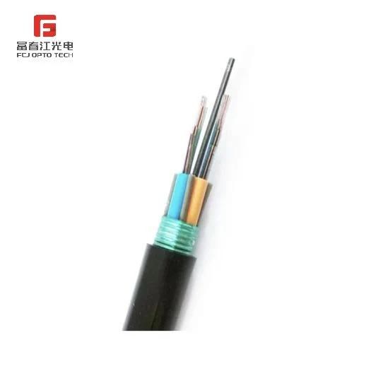 Maximum Attenuation Plastic Coated Aluminum Fiber Optic Cable Gydts HDPE Sheath