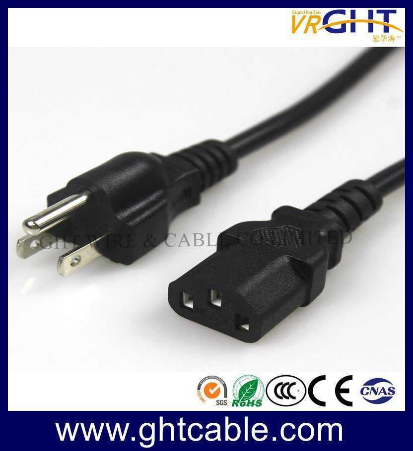Small UK Power Cord & Power Plug for Laptop Using